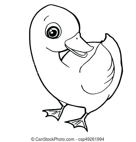 450x470 Duckling Coloring Pages Duckling Coloring Page Cute Duck Coloring
