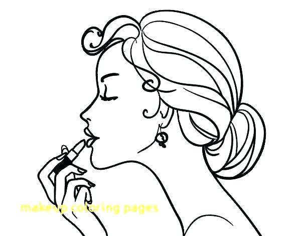 600x470 Makeup Coloring Pages To Print