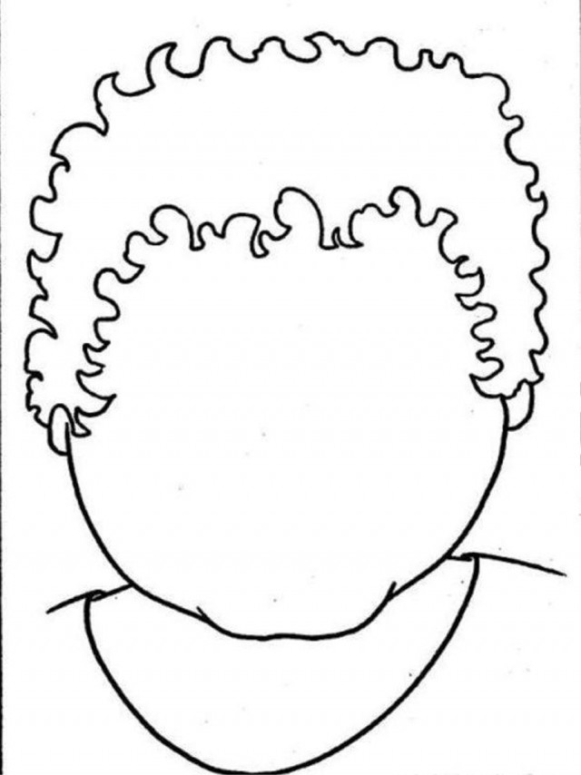 640x854 Face Coloring Page