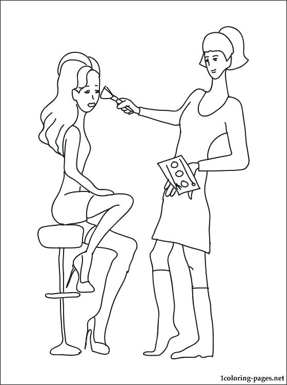 560x750 Makeup Coloring Pages Makeup Face Coloring Sheets Makeup Coloring