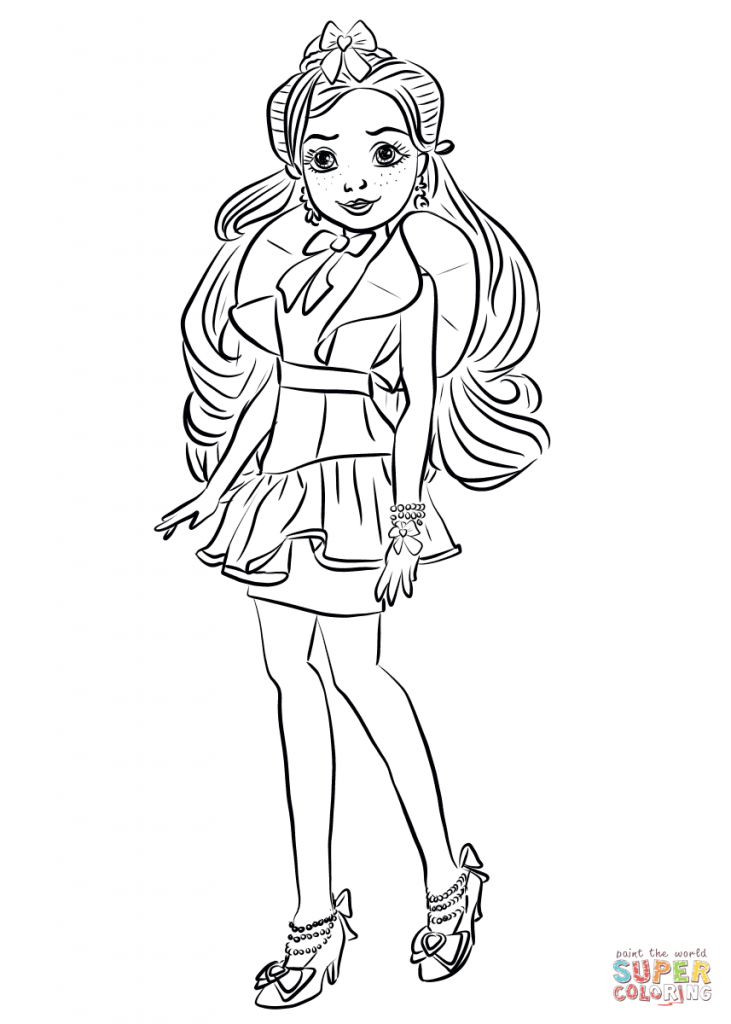 731x1024 Top Descendants Wicked World Coloring Pages
