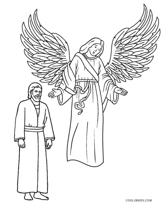 640x800 Free Printable Angel Coloring Pages For Kids