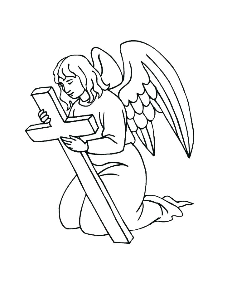 728x942 Angel Coloring Pages For Preschool Angels Coloring Pages Print