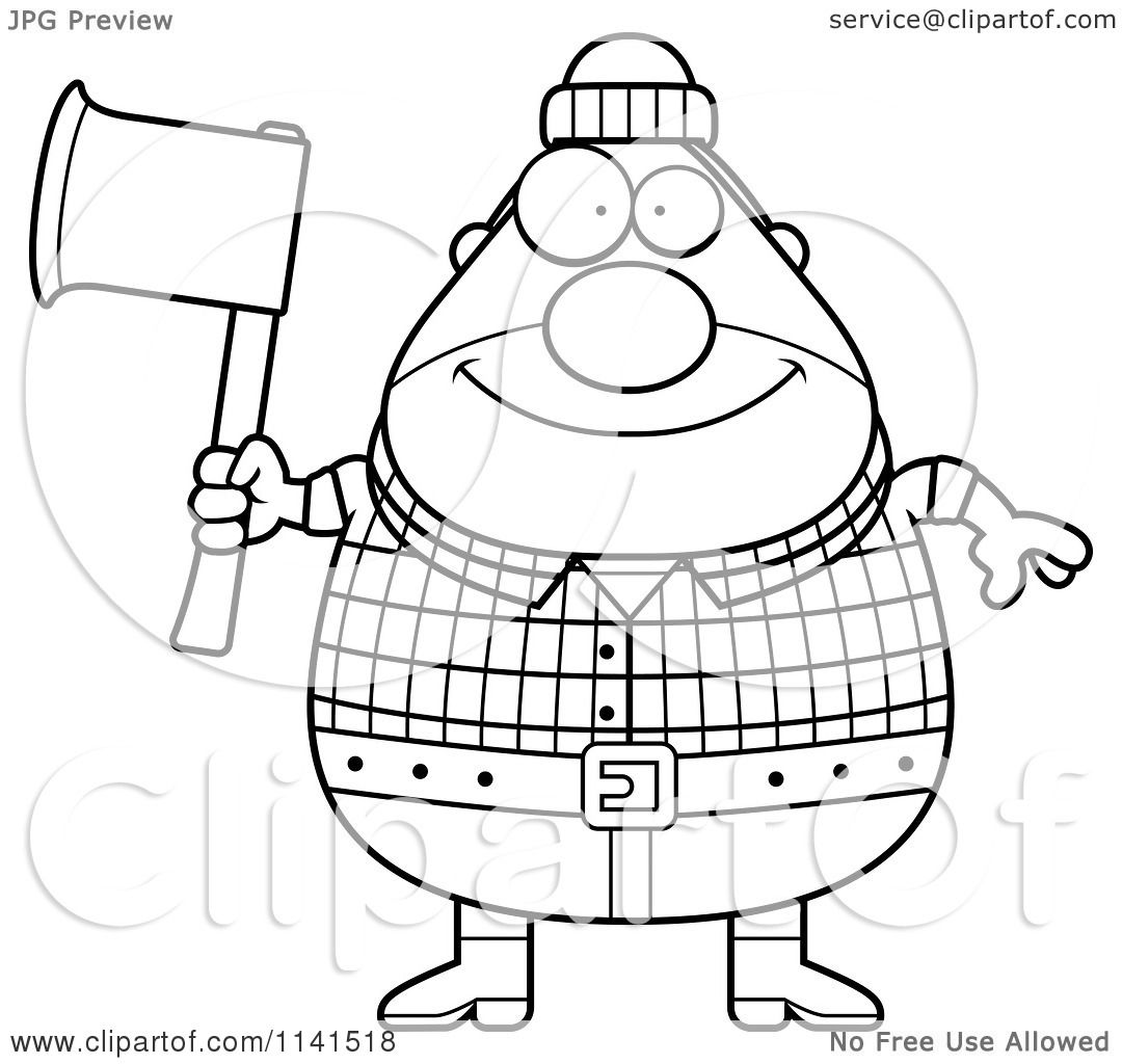 1080x1024 Profitable Lumberjack Coloring Pages Cartoon Clipart Of A Black