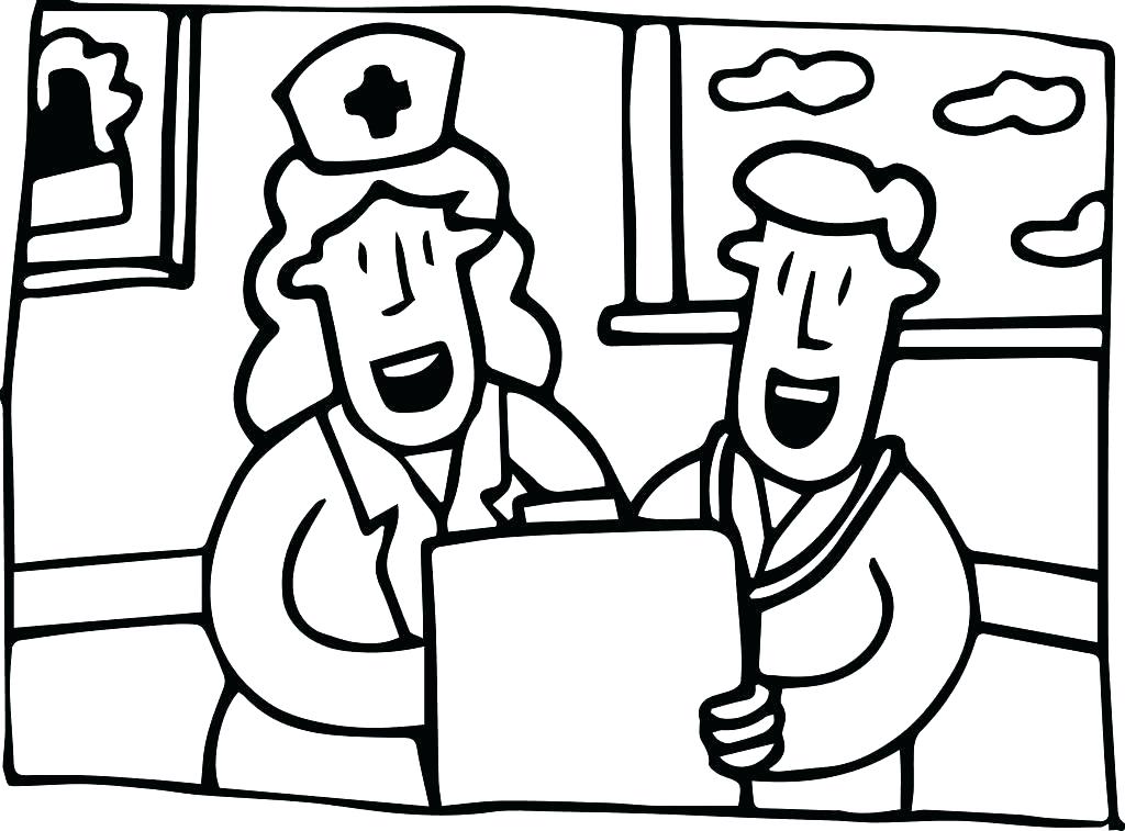1024x757 Nurse Coloring Pages Nursing Coloring Book In Addition To Nice