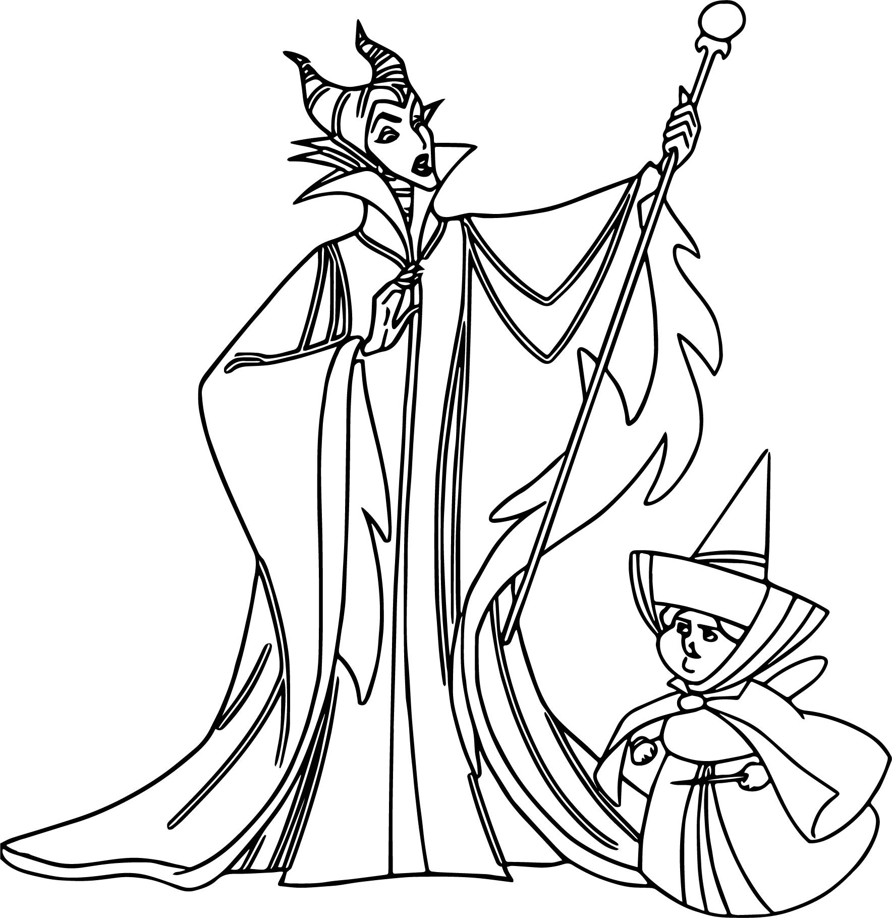 1768x1819 Maleficent Coloring Page Free Printable Pages
