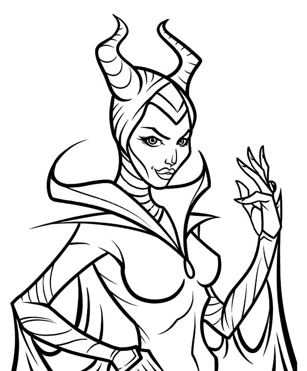 600x725 Angelina Jolie Maleficent Coloring Pages Color Luna