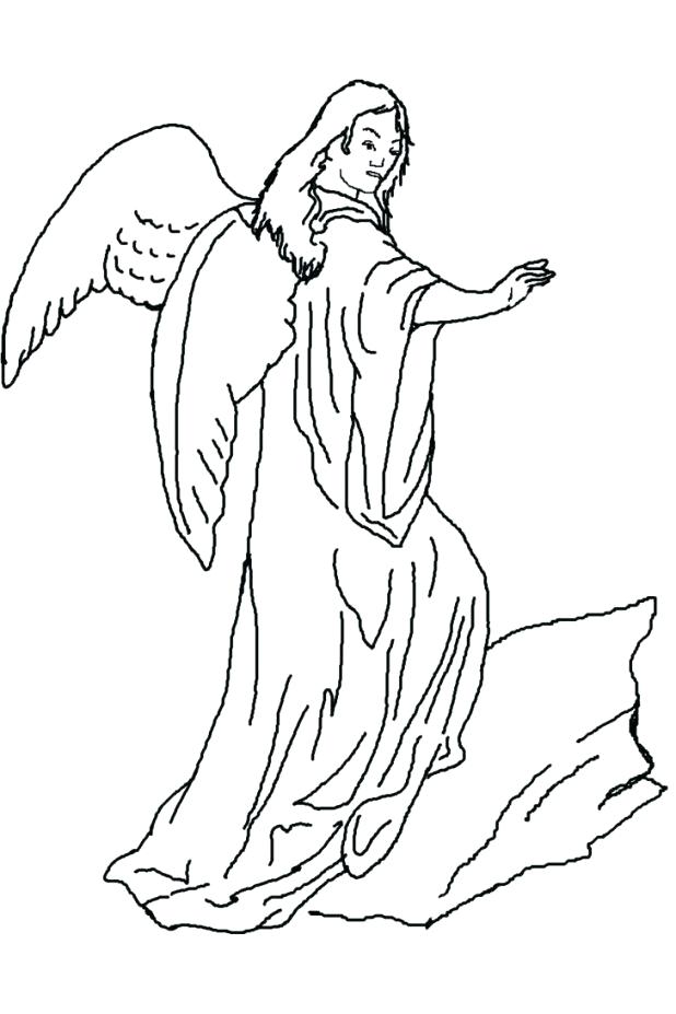 618x927 Guardian Angel Coloring Pages Angel Coloring Page Guardian Angel
