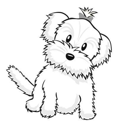 400x430 Maltese Dog Coloring Pages Dog Color Pages Printable Cute Dog