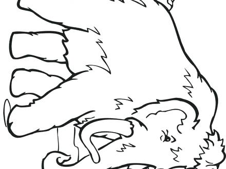 440x330 Wooly Mammoth Coloring Page Mammoth Coloring Page For Kids Free