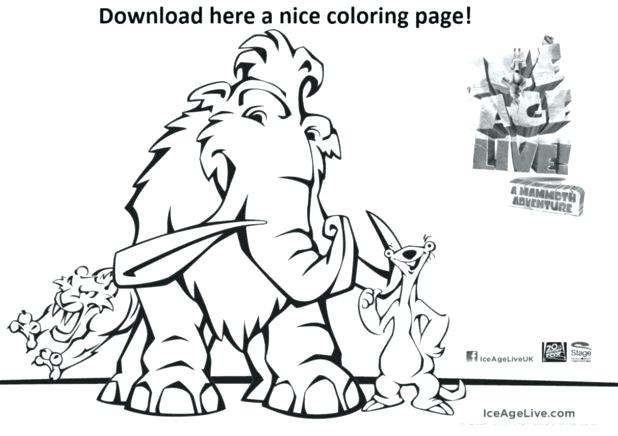 618x436 Ice Age Coloring Pages Ice Age Mammoth Coloring Pages Pics