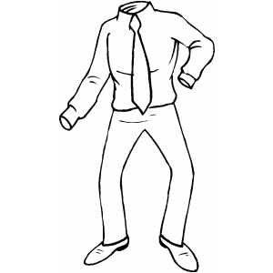300x300 Invisible Man Coloring Page