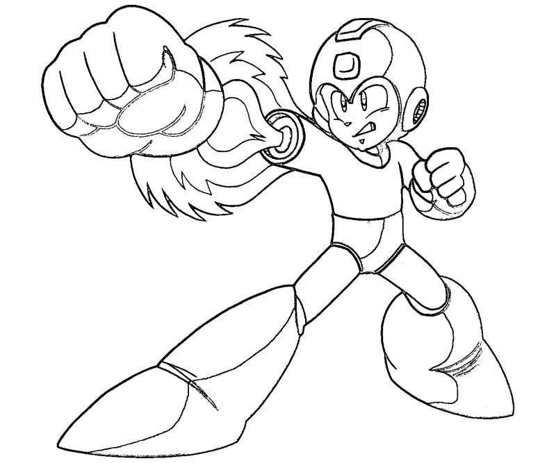 800x667 Mega Man Coloring Pages