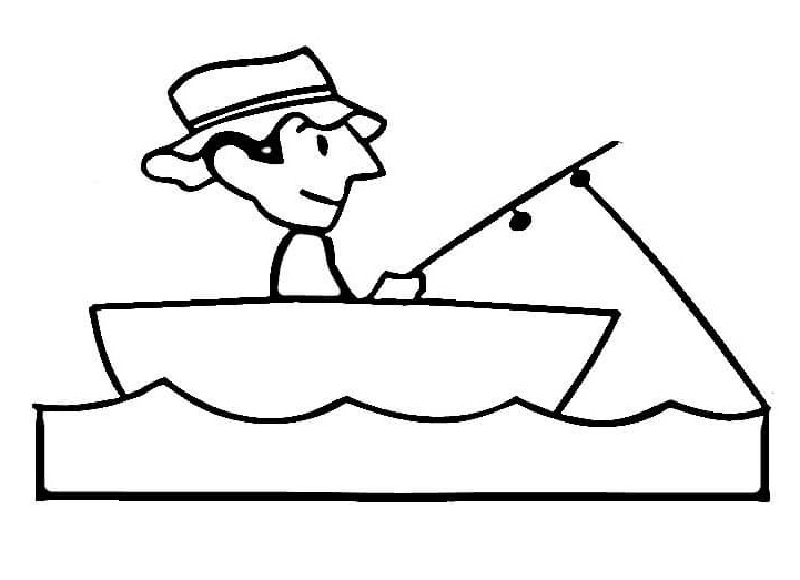 721x523 Fishing Boat Coloring Pages