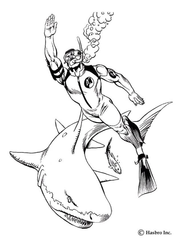 638x850 Here A Coloring Page Of Action Man And The Deep Sea Attack