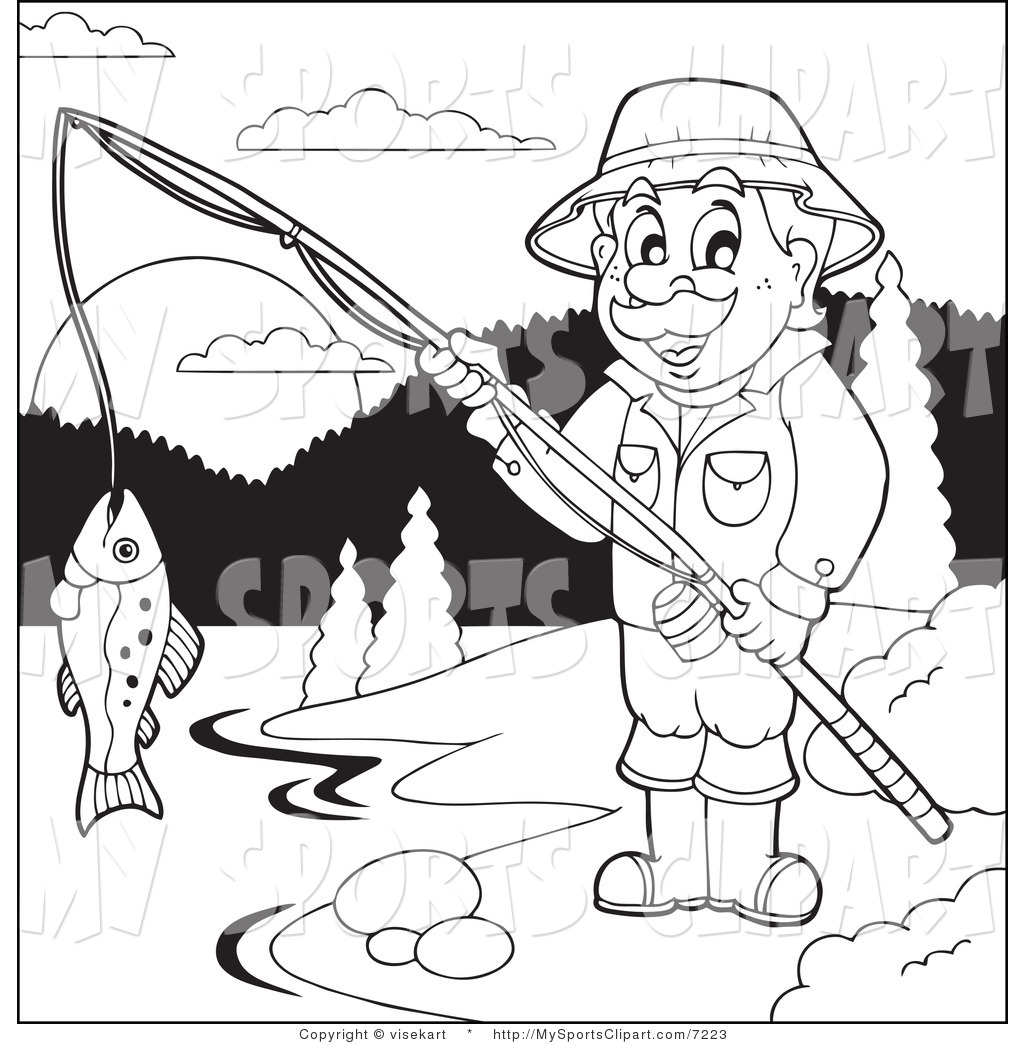 1024x1044 Sports Clip Art Of A Man Fishing