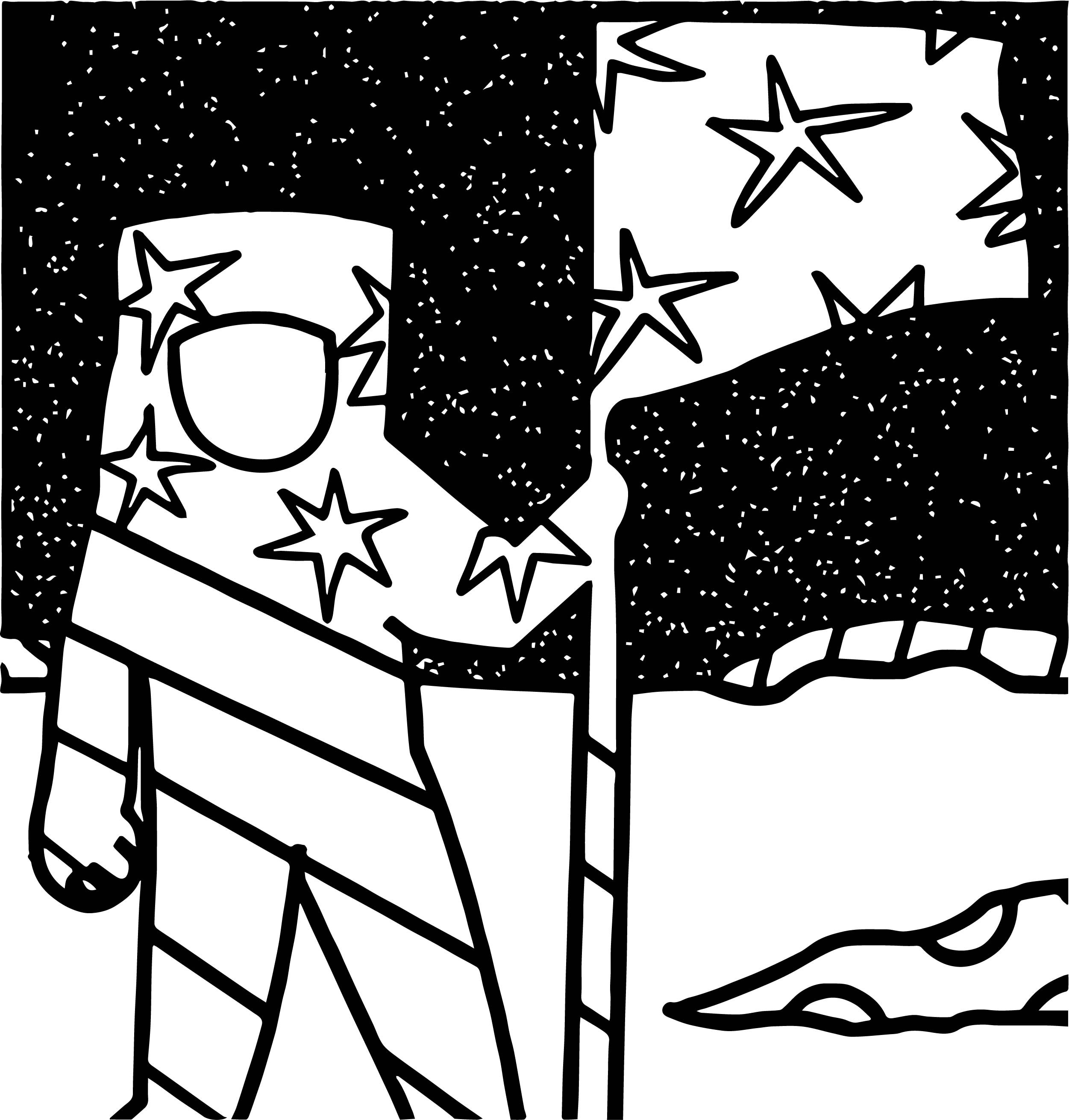 2502x2621 Astronaut On The Moon Coloring Pages With Us Flag For Kids Lovely