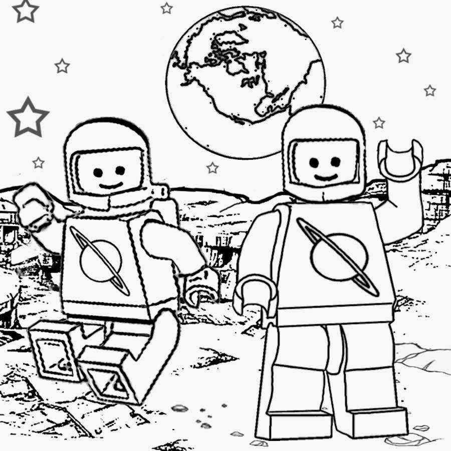 900x900 Lego Space Coloring Pages