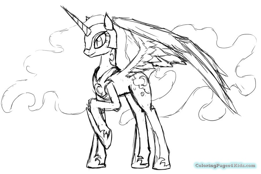 900x600 My Little Pony Coloring Pages Nightmare Moon Coloring Pages For Kids