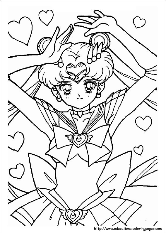 567x794 Sailor Moon Coloring