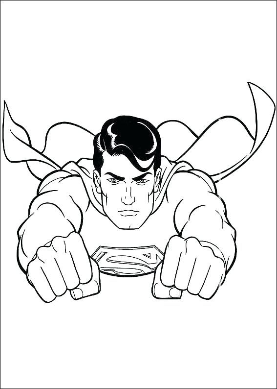 567x794 Super Man Coloring Pages Superman Coloring Pages Printable
