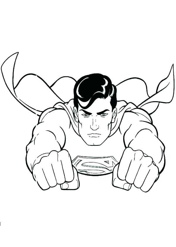 600x840 Superman Coloring Page Man Steel Coloring Pages Medium Size