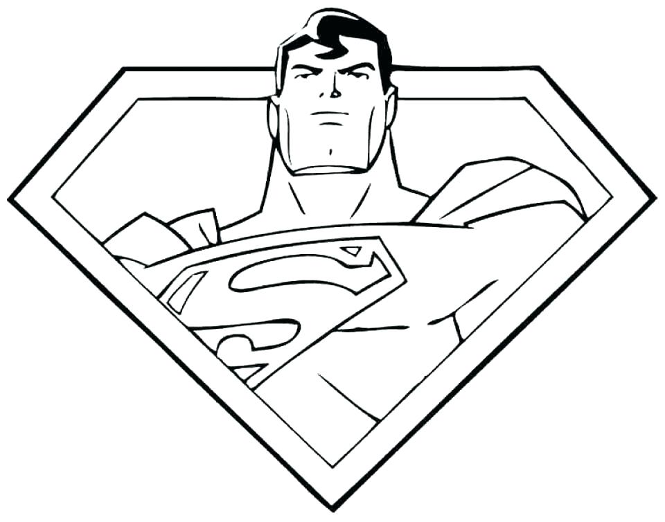 960x754 Superman Logo Coloring Pages Superman Man Of Steel Coloring Pages