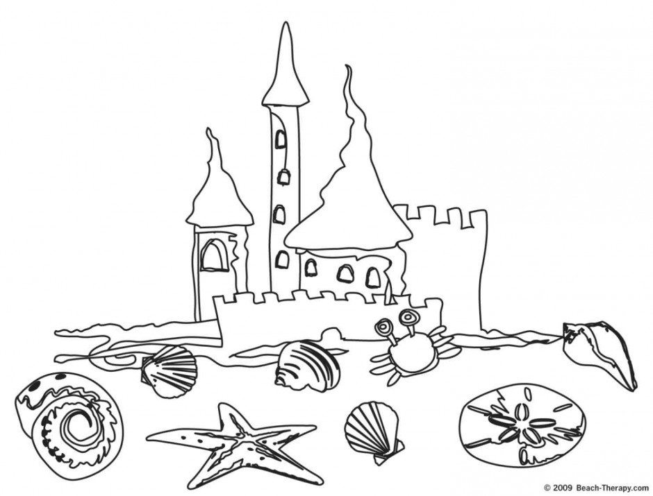 940x715 Sand Castle Coloring Pages Many Interesting Cliparts