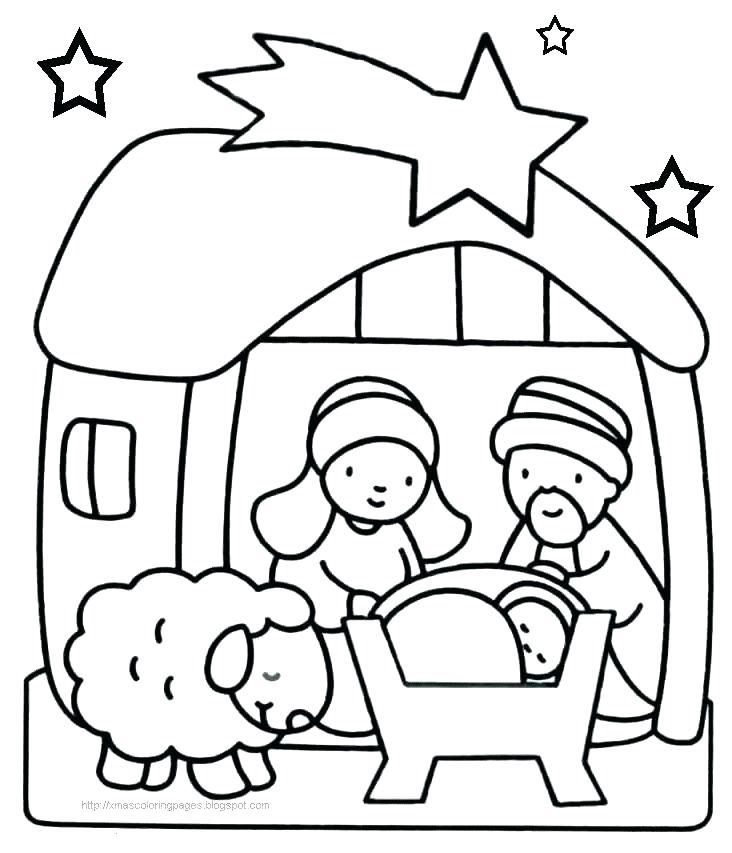 732x853 Nativity Coloring Page Manger Coloring Page Pictures Coloring Page