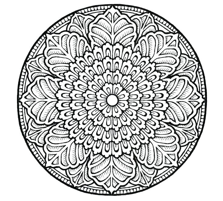 735x664 Difficult Mandala Coloring Pages Difficult Mandala Coloring Pages