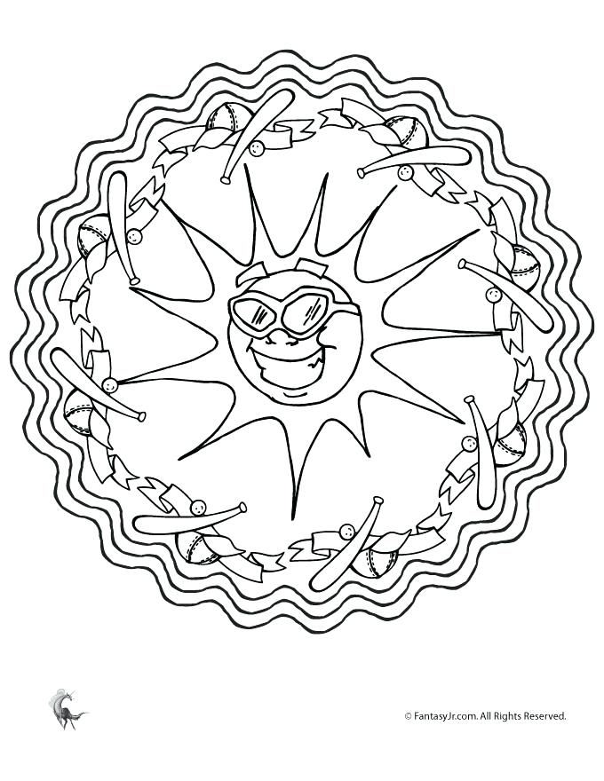 680x880 Mandala Art Colouring Pages Summer Mandalas Summer Mandala