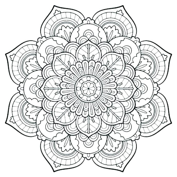 687x687 Expert Mandala Coloring Pages Gallery For Mandala Coloring Pages