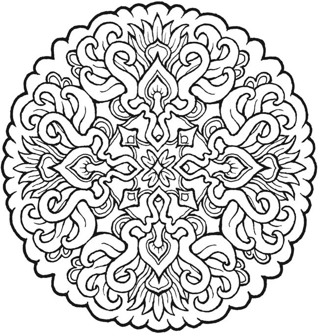 650x682 Best Adult Mandala Coloring Pages Free Printable