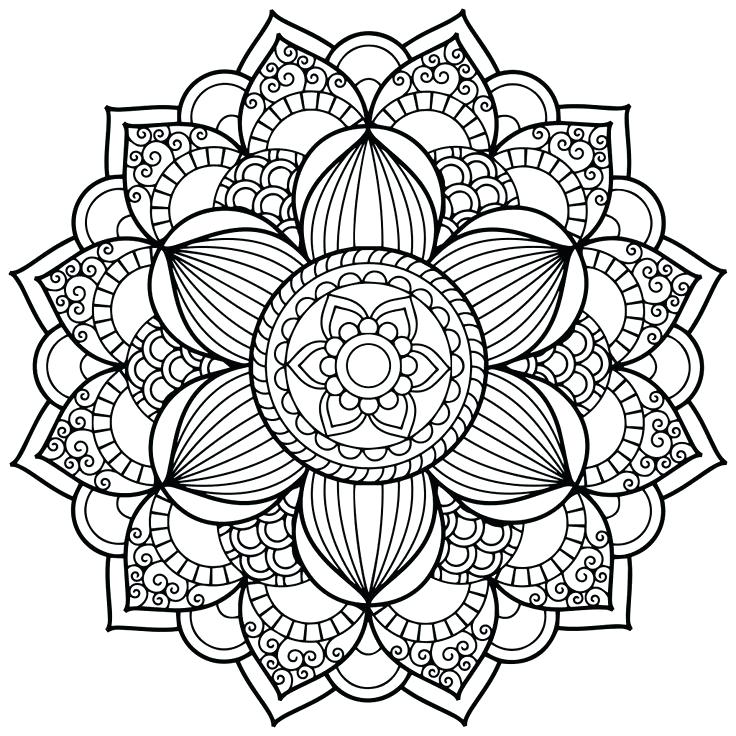 736x736 Mandala Coloring Pages Expert Level