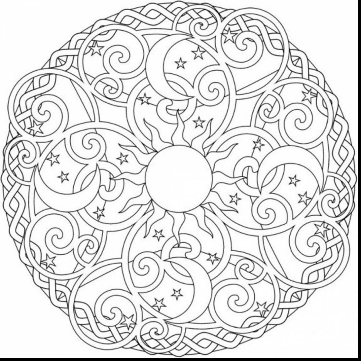 1184x1184 Mandala Coloring Pages Expert Level
