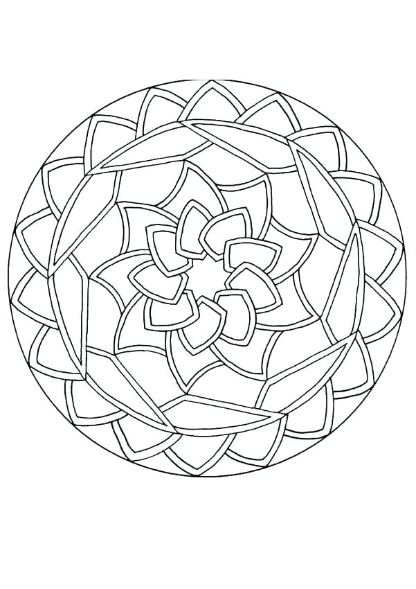 601x850 Mandala Coloring Pages Expert Level Mandala Coloring Pages