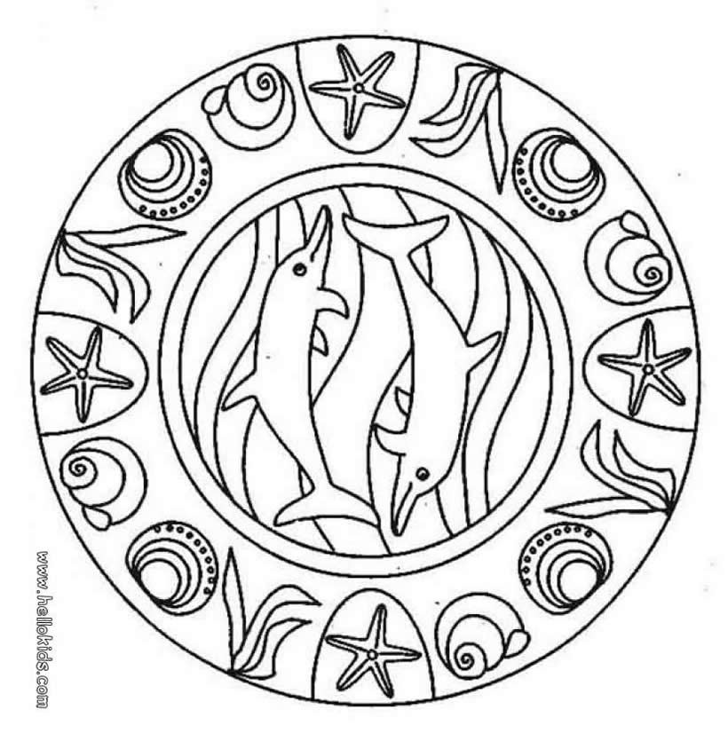 820x844 Mandala Coloring Pages Expert Level Unique Dolphin Mandala Source