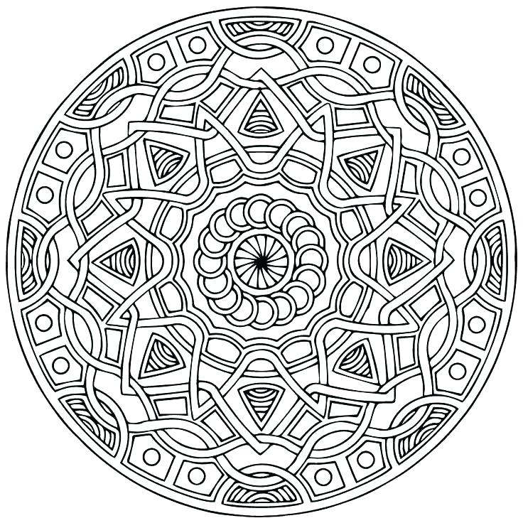 736x736 Expert Mandala Coloring Pages