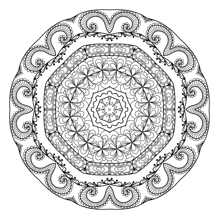 768x768 Mandala Colouring Pages For Adults Pdf Coloring Collection