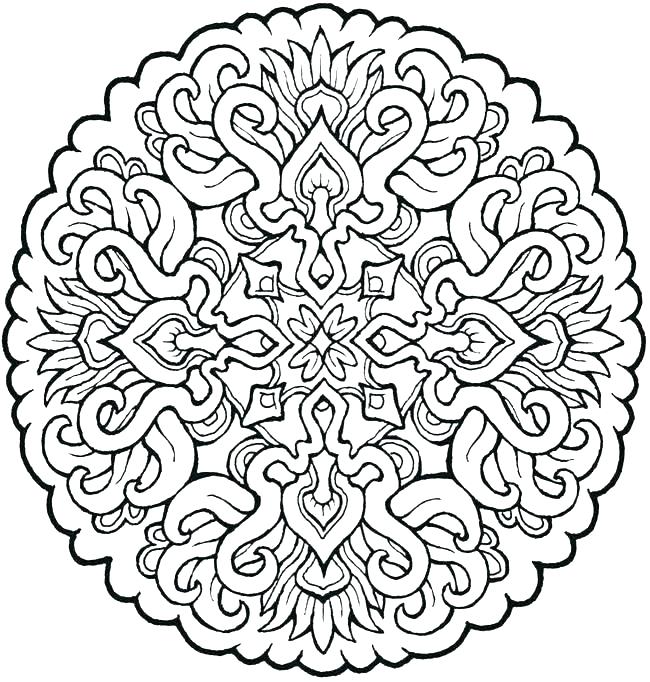 Mandala Coloring Pages For Adults at GetDrawings | Free download