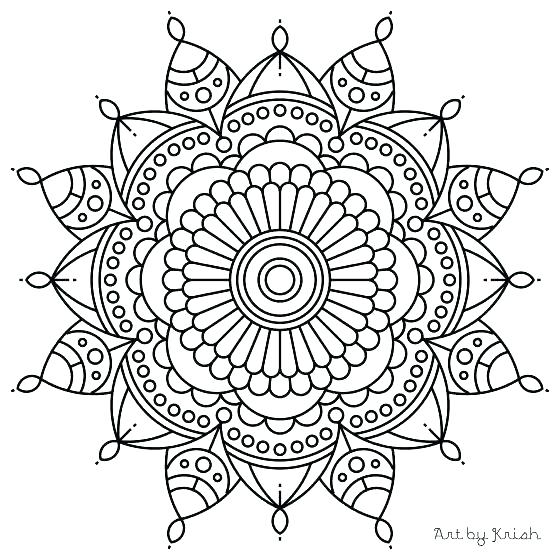 560x560 Free Mandalas To Print And Color A Printable Mandala Coloring
