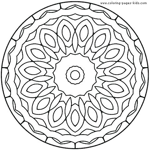 480x480 Printable Mandala Coloring Sheets Abstract Coloring Pages For Kids