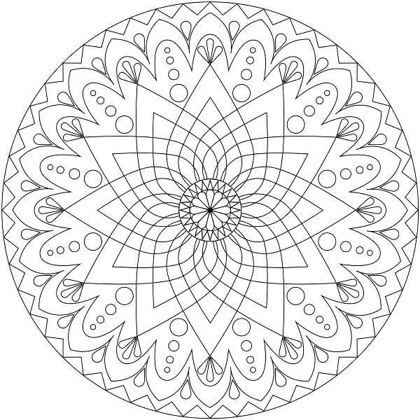 600x600 Printable Mandala Coloring Pages For Kid Mandala Coloring Pages