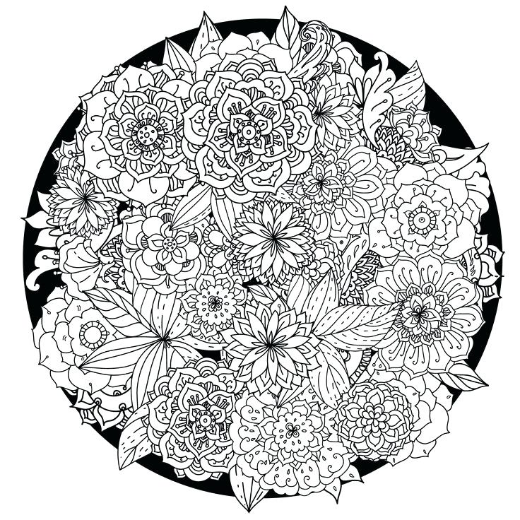 736x736 Good Intricate Mandala Coloring Pages With Additional Coloring