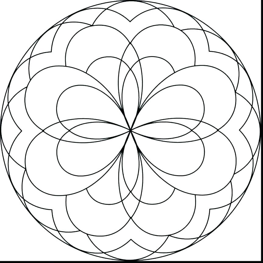 863x863 Easy Mandala Coloring Pages As Well As Easy Mandala Coloring Pages
