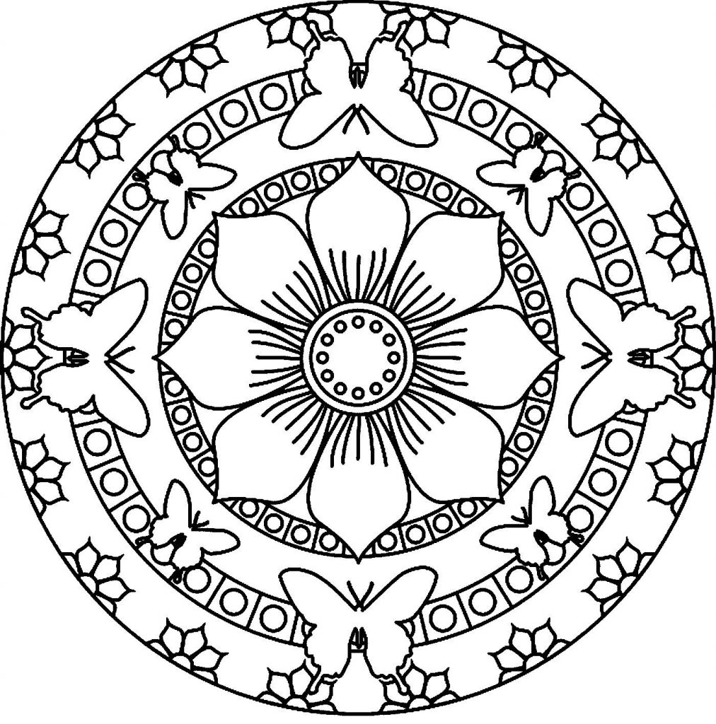 1012x1024 Cool Mandala Coloring Pages