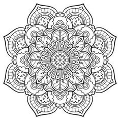 236x236 Free Printable Mandala Coloring Pages Large Transparent Png