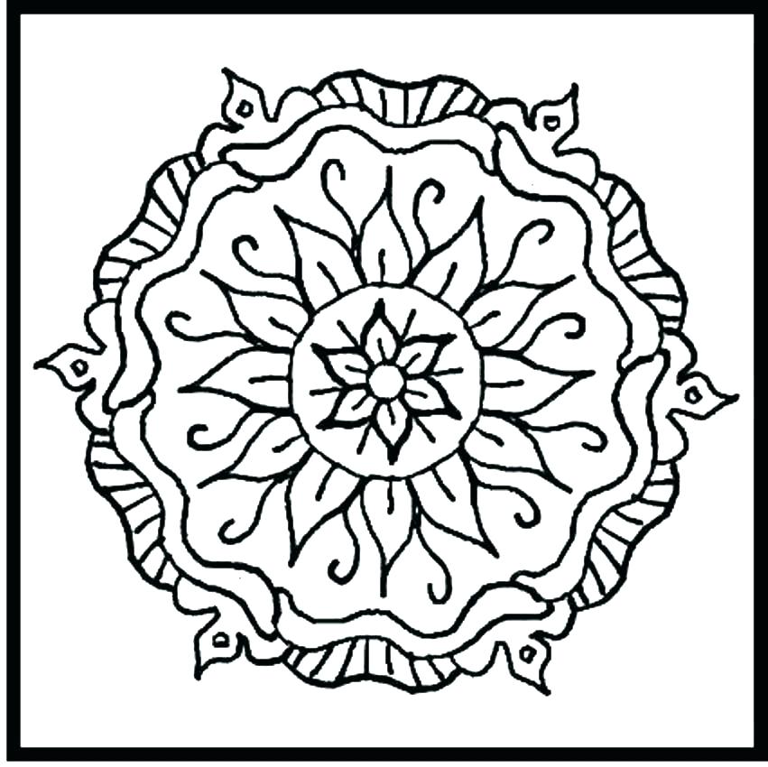 851x850 Easy Mandala Coloring Pages Coloring Pages Of Designs Easy Mandala