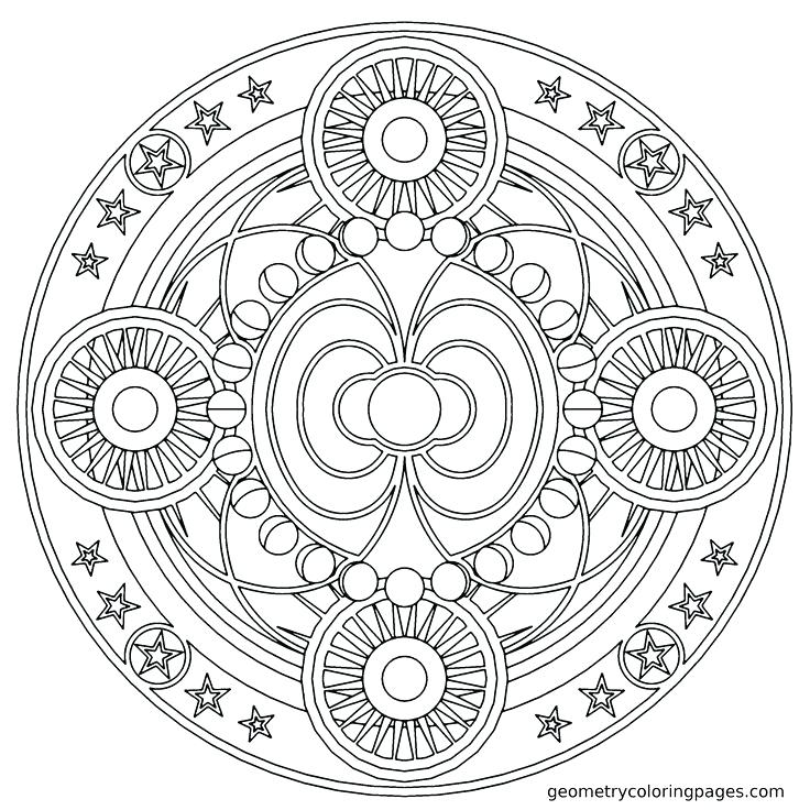736x736 Mandala Design Coloring Pages