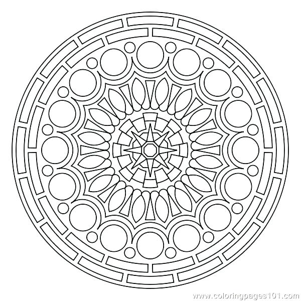 600x600 Mandala Designs Coloring Pages